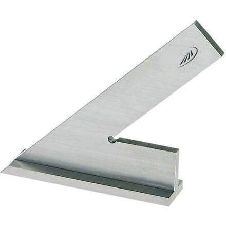 HELIOS PREISSER Spitzwinkel 45°150x100mm mit Anschlag WN 0395103 Winkelhaak met scherpe hoek 150 x 100 mm 45 °