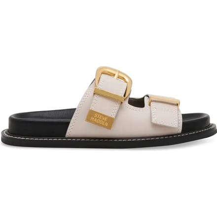 Slippers met doornsluiting en labeldetail, model 'ARCH'