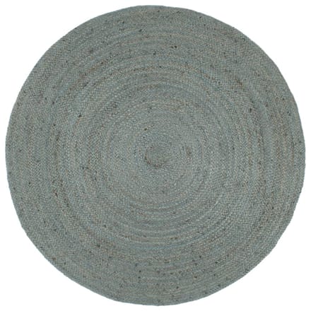 vidaXL - Vloerkleed - handgemaakt - rond - 210 - cm - jute - olijfgroen