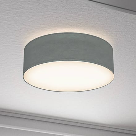 B.K.Licht - Plafondlamp - Ø30cm - grijs - excl. E27 lichtbron