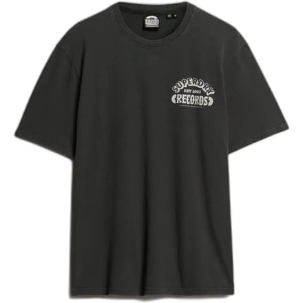 Superdry - Oversized Record Label T-shirt - Heren - T-shirts