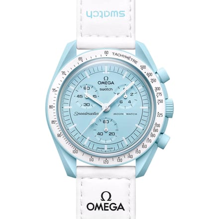 SWATCH Unisex 42mm Blauw Horloge SO33L100 SO33L100 Blue Dial