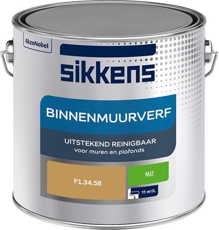 Sikkens - Binnenmuurverf Mat - F1.34.58 - Mengverf - 2,5 L