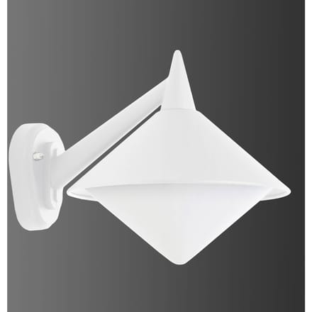 LCD Witte buitenwandlamp Liara - zeewaterbestendig