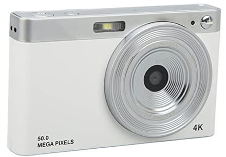 Store_9 - Digitale Camera - Kinderen - 4K Vlogging-camera - Wit - Beginnerscamera - Ideaal voor studenten - Ingebouwd LED-vullicht