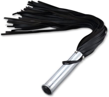 Fixxx - Aluminium Flogger met Verborgen Buttplug - Zwart