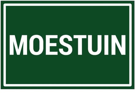 Moestuin bord | gecoat dibond materiaal | 30 x 20 cm