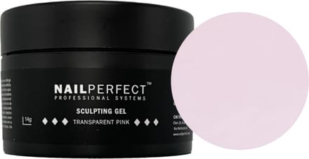 NailPerfect LED/UV Sculpting Gel Transparent Pink - 14gr