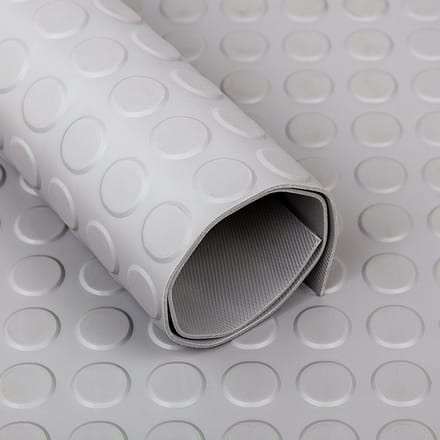 Rubbermagazijn - Noppenloper - Grijs - Dikte 3mm - 120cm breed - Lengte 10 meter
