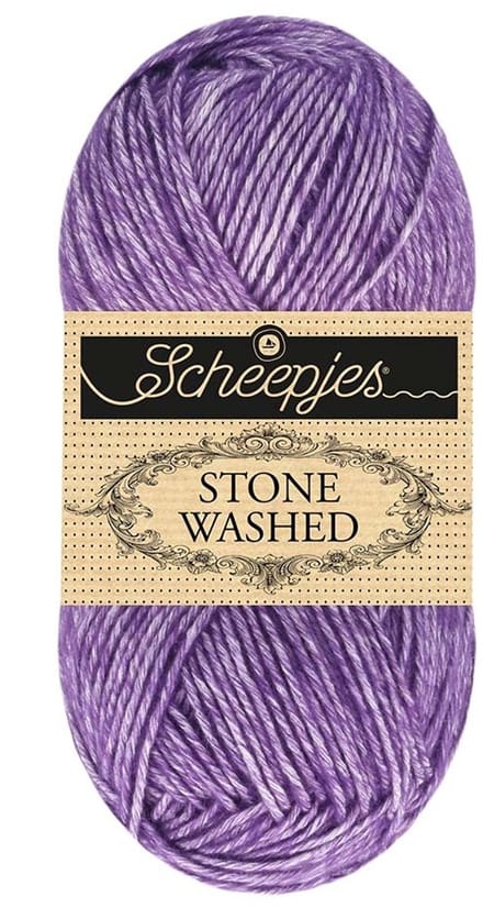 Scheepjes Stone Washed - 840 Rich Charoite - Haakgaren / Breigaren