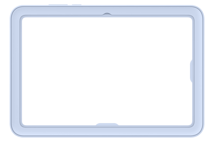 Samsung Galaxy Tab S11 Tablethoes - Frame Cover - Blauw