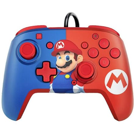 PDP Faceoff Deluxe+ Audio Wired Controller - Mario - Wired Controller