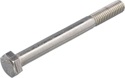 (6 STUKS) M8x150 BORSTBOUT RVS-A2 (AISI 304) DIN 931 (ISO 4014)