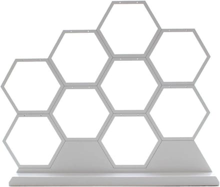 Sieraden Display Rek - Oorbelhouder Organizer - Sieraden Presenteren - Honingraat Ontwerp - 18 Gaten - Wit