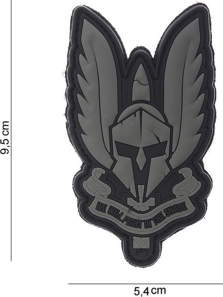 101 Inc Embleem 3D Pvc Spartan Zwart  10100