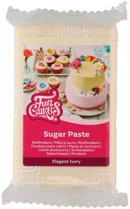 FunCakes Rolfondant - Ivoor - 250g - Fondant - Taartdecoratie
