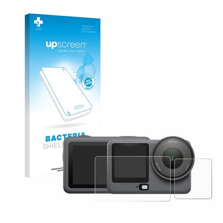 upscreen - Screenprotector voor DJI Osmo Action 6 - Folie Beschermfolie transparant antibacterieel