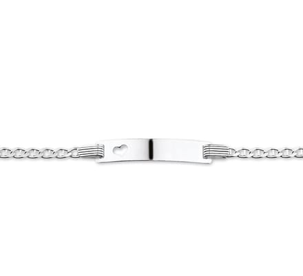 Zilveren Graveerarmband anker plaat 5 1015785