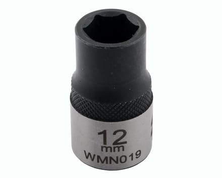 Dopsleutel 1/2" 12 mm CrV50BV30 DIN 3124