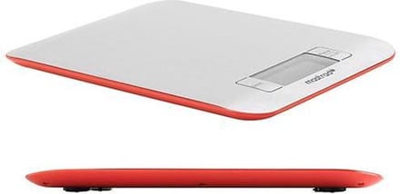 Elektronische keukenweegschaal, rvs/rood - Mastrad