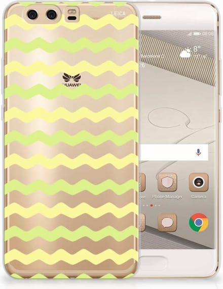 Huawei P10 Plus TPU bumper Waves Yellow
