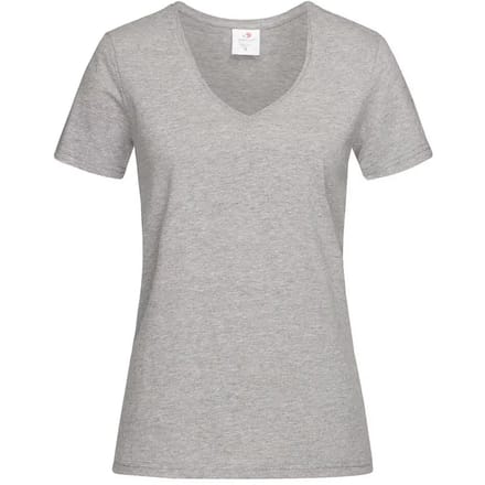 Stedman Classic-T V-Neck Women S279 - Grey Heather - M