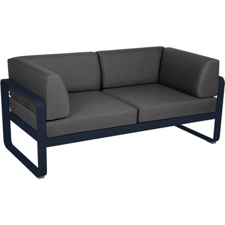 Fermob BELLEVIE club sofa 2 zits - 92 abyssblauw - A3 grafietgrijs