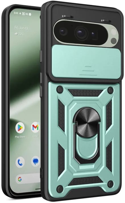 Hoesje geschikt voor Google Pixel 10 / 10 Pro - Techsuit Camshield Back Cover - Groen