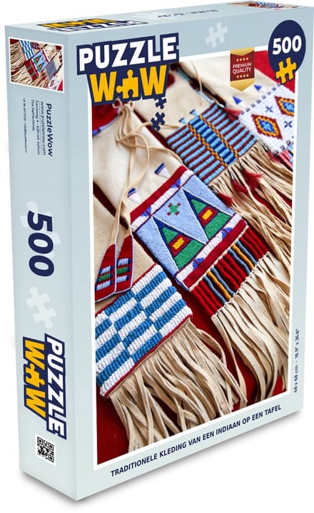 Puzzel Traditionele kleding van een indiaan op een tafel - Legpuzzel - Puzzel 500 stukjes
