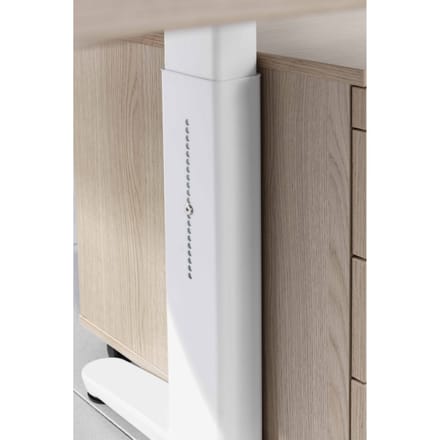 Bureautafel TOPAS LINE, handmatig in hoogte verstelbaar, B 2000 mm, eik/grafiet/aluminium gepolijst