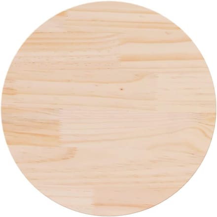 Tafelblad Hout - Ronde Top - Eettafel Maken - Massief Hout - 50x2.5 cm - Onbehandeld