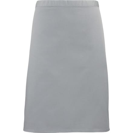 Premier Unisex Volwassenencollectie Halflang Taille Schort (Zilver)