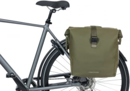 Basil SoHo Dubbele fietstas MIK - Mosgroen - 41 Liter
