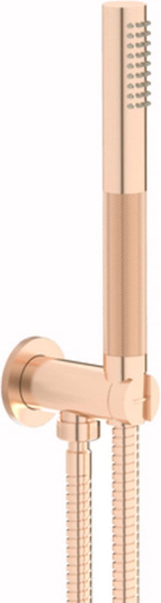 Plieger Roma badset met handdouche met doucheslang geborsteld rose goud