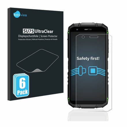 Savvies - Screenprotector voor Doogee S41 Pro - Folie Beschermfolie transparant 6 Stuks