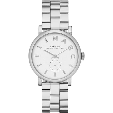 Marc Jacobs MBM3242 Baker zilver dameshorloge