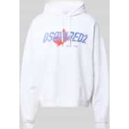 Relaxed fit hoodie met logoprint