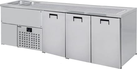 Professionele Bierkoeler 3 Deuren 2L | Combisteel | 7489.5345 | Horeca