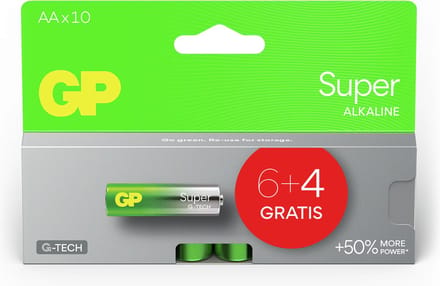 GP Super Alkaline - Batterij - AA - 10 stuks