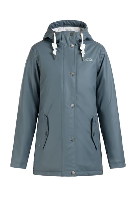 ICEBOUND Gewatteerd regenjack Dames blauw-grijs