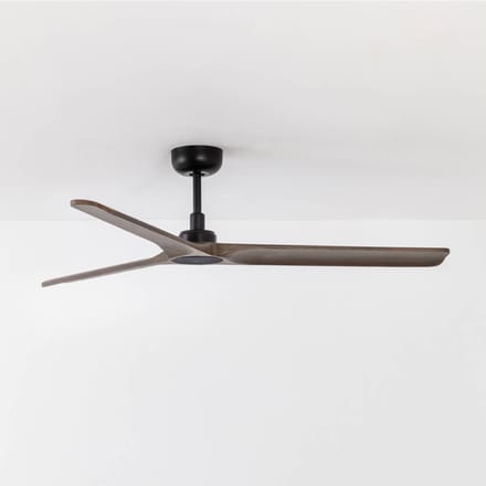 FARO BARCELONA Plafondventilator Heywood M DC, zwart/hout donker