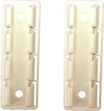 Plisse hordeur bevestigingsplaatje Creme-wit 1 st.