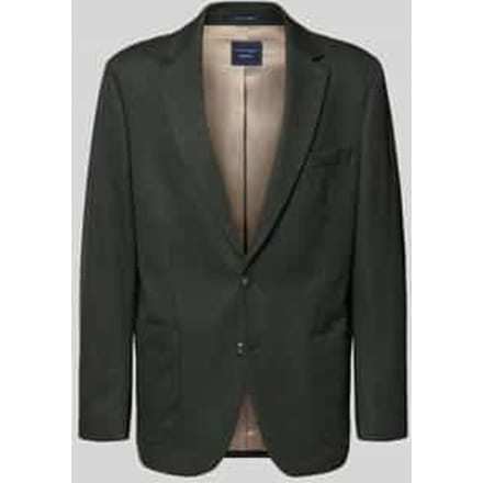 comfort fit 2-knoops colbert met reverskraag