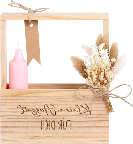 Cadeauset Vrouwen - Ontspanning Box - Moment van Rust - Met Gedroogde Bloemen - 16 x 19 x 5 cm
