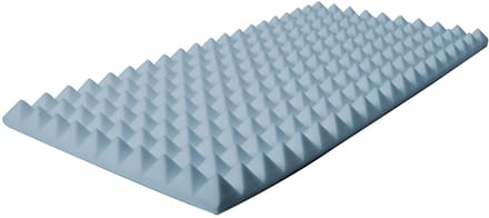 MUSIC STORE Pyramis Absorber 50x100x 7 cm Basotect, grijs - Absorbers