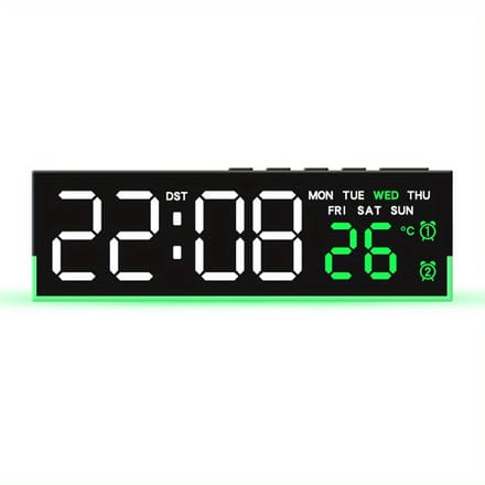 Livé® Digitale Wekker – Grote LED Display – Alarm en Timer Functie