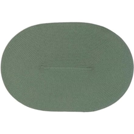 Unique Living | Placemat Daisy | Ovaal | Rotan | Donkergroen | 45x30cm