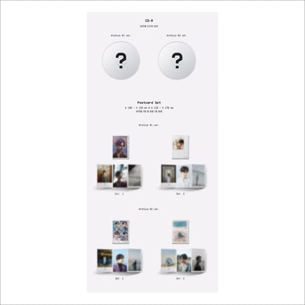 SUHO(EXO) Zelfportret fotoboek + gratis cadeau RANDOM gray