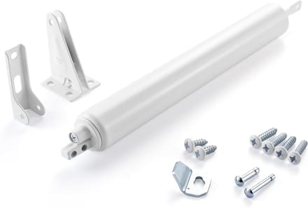 Lichte Deurdranger - Stormdeur Sluiting - Veilig Deuren Sluiten - Pneumatische Werking - 3/4" tot 1 1/4" dikte - Wit