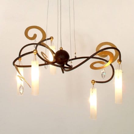 Holländer Mooie LED hanglamp Casino met 5 lampen